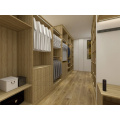 Luxusschlafzimmer Wanddesign Custom Holz Tür Garderobe